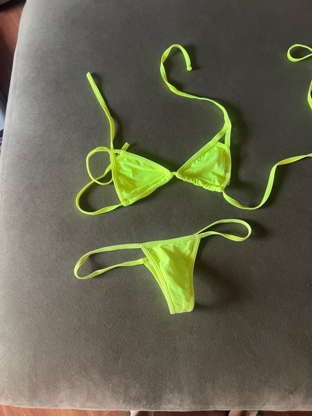 Neon yellow bikini